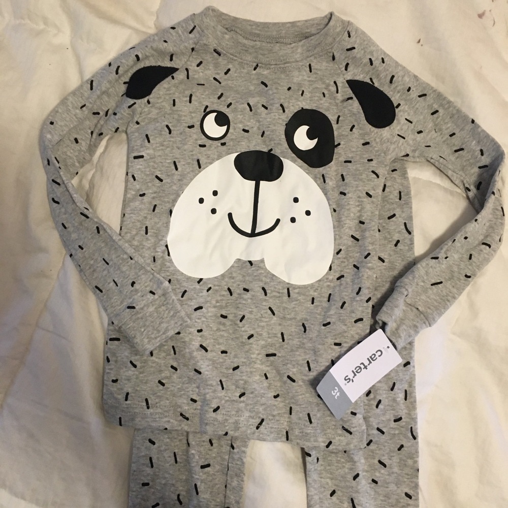 NWT Cotton Carter’s PJ Set Bulldog 3T